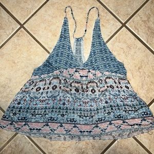 Colorful flowy blouse